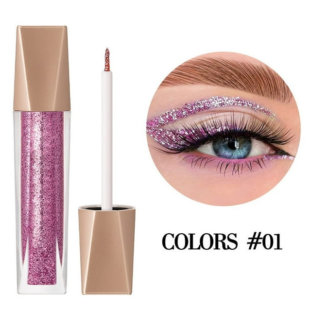 Lápiz de sombra de ojos y delineador de ojos Color de lentejuelas Sombra de ojos Delineador de ojos 5 ml Sombra de ojos Sombra de ojos
