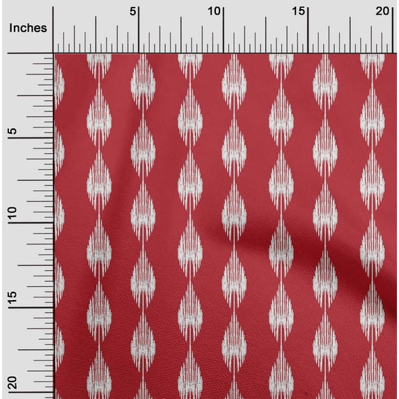 oneOone Cotton Flex Fabric Stripe Ikat Decor Fabric Printed BTY 40 Inch Wide