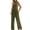 Green, variant on YTDSCS Womens Sleeveless Jumpsuits Summer One Piece Wide-Leg Pants Women's Solid Color Rompers with Pocket S-2XL