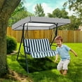 thumbnail image 6 of HQREA Outdoor Swing Canopy Replacement Cover, Waterproof 3 Seater Porch Swing Top Cover, 6 of 6