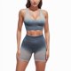 thumbnail image 4 of Gibobby Conjunto de yoga Chaleco deportivo teñido anudado para mujer Pantalones cortos para correr Traje de yoga(Gris, L), 4 of 5