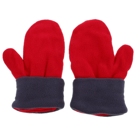 unbranded Heated Winter Gloves Thickened Fleece Man Toddler