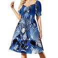 thumbnail image 3 of Vestido de manga corta con espada de llave final, vestidos de novia para fiestas, tendencia de ropa de mujer , vestido de dama de honor, vestido de mujer, 3 of 7
