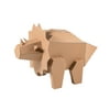 DIY 3D Triceratops Dinosaur Cardboard Stand-Up, Craft Kits, Toy, DYO - Paper, 1 Piece, Brown