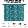 thumbnail image 2 of Blackout Kids Curtains,Teal Dancing Skeleton Pattern Childrens Insulated Curtains Set Of 2,Bedroom Essentials,Toddler Room Decor 52"x84", 2 of 5