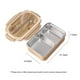 thumbnail image 4 of Caja de almuerzo térmica portátil de acero inoxidable 304, ideal para estudiantes y profesionales, con dos compartimentos y diseño moderno en tono beige, apta para microondas., 4 of 6