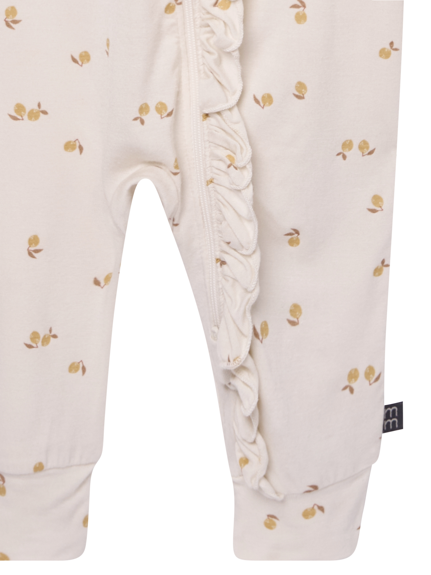 Modern Moments by Gerber Baby Neutral Super Soft Viscose Ruffled Coverall, Sizes Newborn - 12 Months