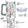 thumbnail image 3 of Christmas Gift 40 Oz Coffee Tumbler with Handle Stainless Steel Winter Snowflake Coffee Travel Mug Modern Cafe Tumblers for Holiday Accessories Camping Outdoor for Women Men Friend Dad, 3 of 7