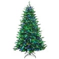 thumbnail image 1 of Costway Arbre de Noël Pré-Illuminé de 7 Pi Contrôlé par Application, Lumières Multicolores avec 15 Modes, 1 of 10