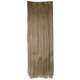 thumbnail image 4 of SAYFUT Trendy 26"Long Straight 3/4 Full Head Clip in Synthetic Hair Extensions One Piece 5 Clips 125g Ash Blonde, 4 of 7