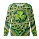 thumbnail image 4 of Xuyuer Womens St Patrick's Day Sweatshirt Shirt Shamrock Clover Printed Long Sleeve Pullover Tops, 4 of 7