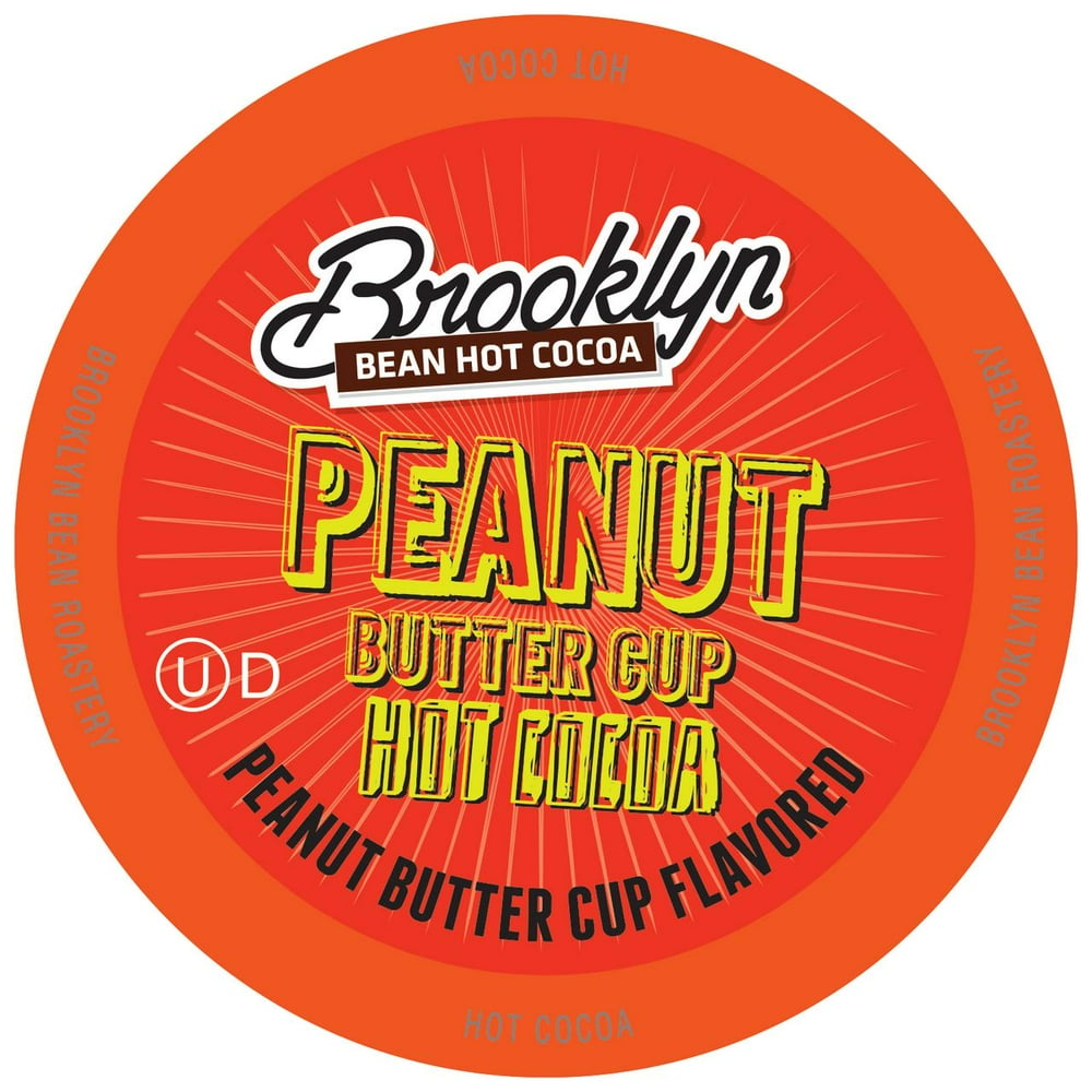 Brooklyn Bean, Peanut Butter Cup FLAVORED Hot Cocoa Pods, Keurig 2.0 K