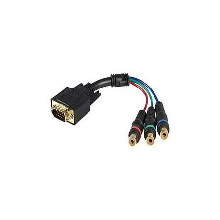 StarTech.com 6in HD15 to Component RCA Breakout Cable Adapter - M/F - VGA adapter - HD-15 (M) - RCA (F) - 5.9 in - for P