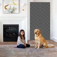 thumbnail image 6 of Magnetic Thermal Insulated Door Curtain for 38x82 inch Doors - Blackout Draft Stopper with 44 Magnets, Heavy Duty Oxford Fabric for Winter & Summer, Reduces Energy Costs (Grey), 6 of 7