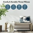 thumbnail image 2 of Americanflat 20"x14" Rectangular Abstract Throw Pillow with Premium Polyester - Blue and White, 2 of 8