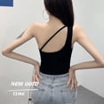 thumbnail image 2 of Women's Crop Tops Shoulder Ribbed Seamless Exercise Workout Tank Tops, 2 of 5