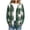 Green, variant on Xdegoge Womens Plaid Flannel Shacket Casual Button Down Shirt Jackets Long Sleeve Hooded Coat Fall Winter Outerwear with Pockets