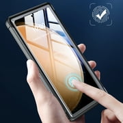 ShellTech Magnetic Case for Samsung Galaxy S24 Ultra,Compatible with Mag-Safe Double-Sided 360 Degree Full Body Built-in Screen Protection Case Shockproof Rubber Cover,Black