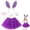 0-Dark Purple79, variant on Kiijoy Girls Easter Party Co_stume Cute Rabbit Tutu Skirt Outfits with Accessories