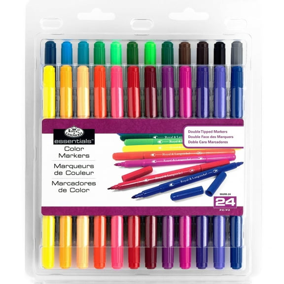 Royal & Langnickel Essentials™ 24pc Double-Tipped Color Markers