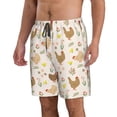thumbnail image 2 of Naloa Chicken Family Men's Beach Shorts, Surfing shorts, Swim trunks, Quick Dry Swim Trunks for Surfing Beach Fun - Small, 2 of 9