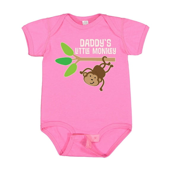 Inktastic Daddy's Little Monkey Boys or Girls Baby Bodysuit