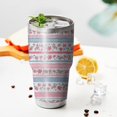 thumbnail image 3 of 30oz Pioneer Flower Floral Print Pattern Tumblers Stainless Steel Tumbler with Lid and Straw,Vacuum Insulated Double Wall Travel Tumbler Cups Mug with Cleaning Brush for Coffee,Tea, 3 of 7