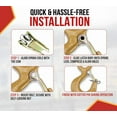 thumbnail image 6 of Crosby Hook Latch Kit for 1-1/2 Ton Capacity Hooks – S-4320, Stock Replacement #1096374, Fits with 319N, 320N, 322N, 339N, 1327, 1339 Hooks - OSHA Compliant Stainless Steel Safety Kit, 6 of 8