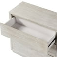 thumbnail image 5 of Modern Style Wood Veneer 3-Drawer Chest, Side Table for Bedroom & Living Room, Stone Gray, 5 of 7