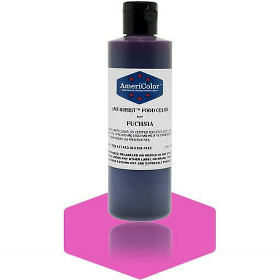 AmeriColor AmeriMist Fuchsia, 9 Ounce, Airbrush Food Color
