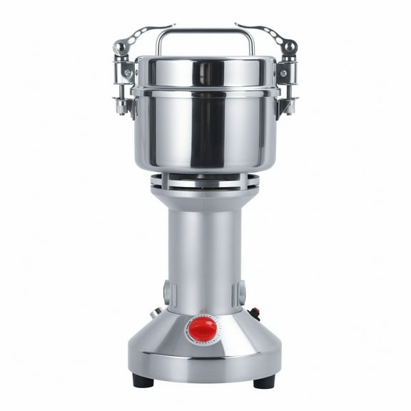 Grain Mill Grinder,High Speed Electric Stainless Steel Grinder,50-300 Mesh/Min Corn Flour Pulverizer Powder Machine for Dry Spice Herbs Grains Coffee Rice