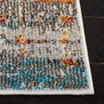 thumbnail image 4 of SAFAVIEH Madison Orlando Abstract Distressed Area Rug, Grey/Turquoise, 3' x 5', 4 of 8