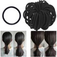 thumbnail image 4 of 100 Pack Black Hair Bands Elastic Hair Ties for All Hair Types Suitable for Work, Sports, and Play No Metal, 4 of 4