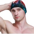 thumbnail image 3 of FYBTO Swimming Cap Red Spiral Galaxy Universe Adult FYBTO Polyester, 3 of 4