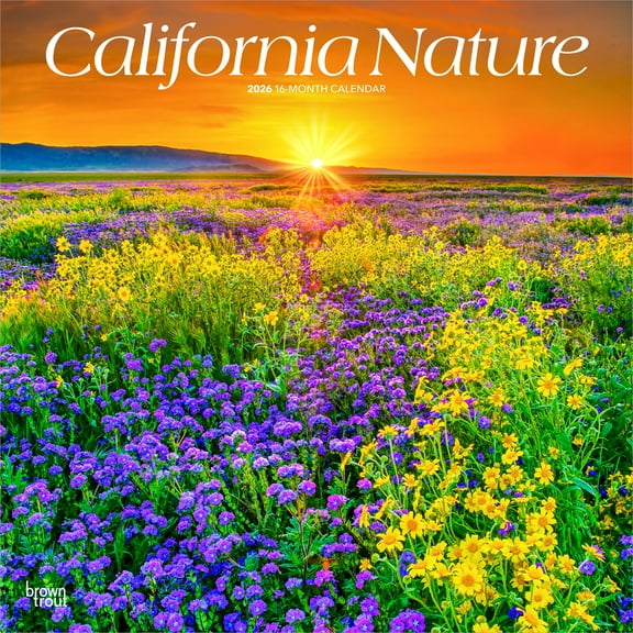 California Nature 2026 12x24" (Hanging) Wall Calendar | Plastic-Free | BrownTrout