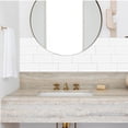 thumbnail image 4 of SHOWERORO Bathroom Backsplash Wall Stickers Thicker Design White For Home Decor, 4 of 8