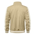 thumbnail image 3 of Men's Lightweight Bomber Jacket Windbreaker Casual Fall Spring Outdoor Coat Full Zip up Jackets Long Sleeve Outdoor Baseball Golf Sports Coats, 3 of 6