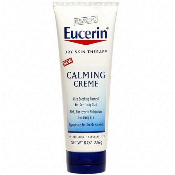 Eucerin Skin Calming, Fragrance Free Crème, 8 Oz