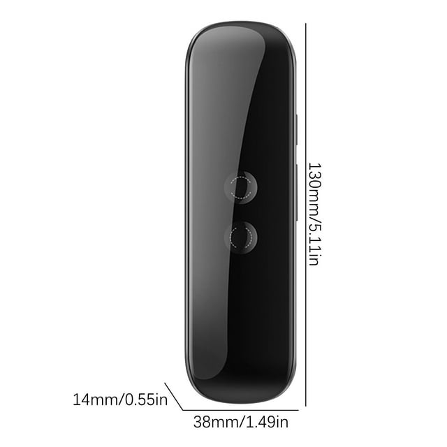 Nuevo Traductor de Voz de Palo de Traducción Inteligente, 130x38Mm Soporta 144 Idiomas Bluetooth 4.2 para Traducción Mutua Multilingüística