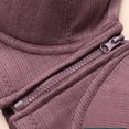 thumbnail image 3 of Plus Size Sports Bras for Women Adjustable Strap Full Coverage Bra Zip Front Lift Padded Basic Brassiere Underwear (3XL, Purple), 3 of 4