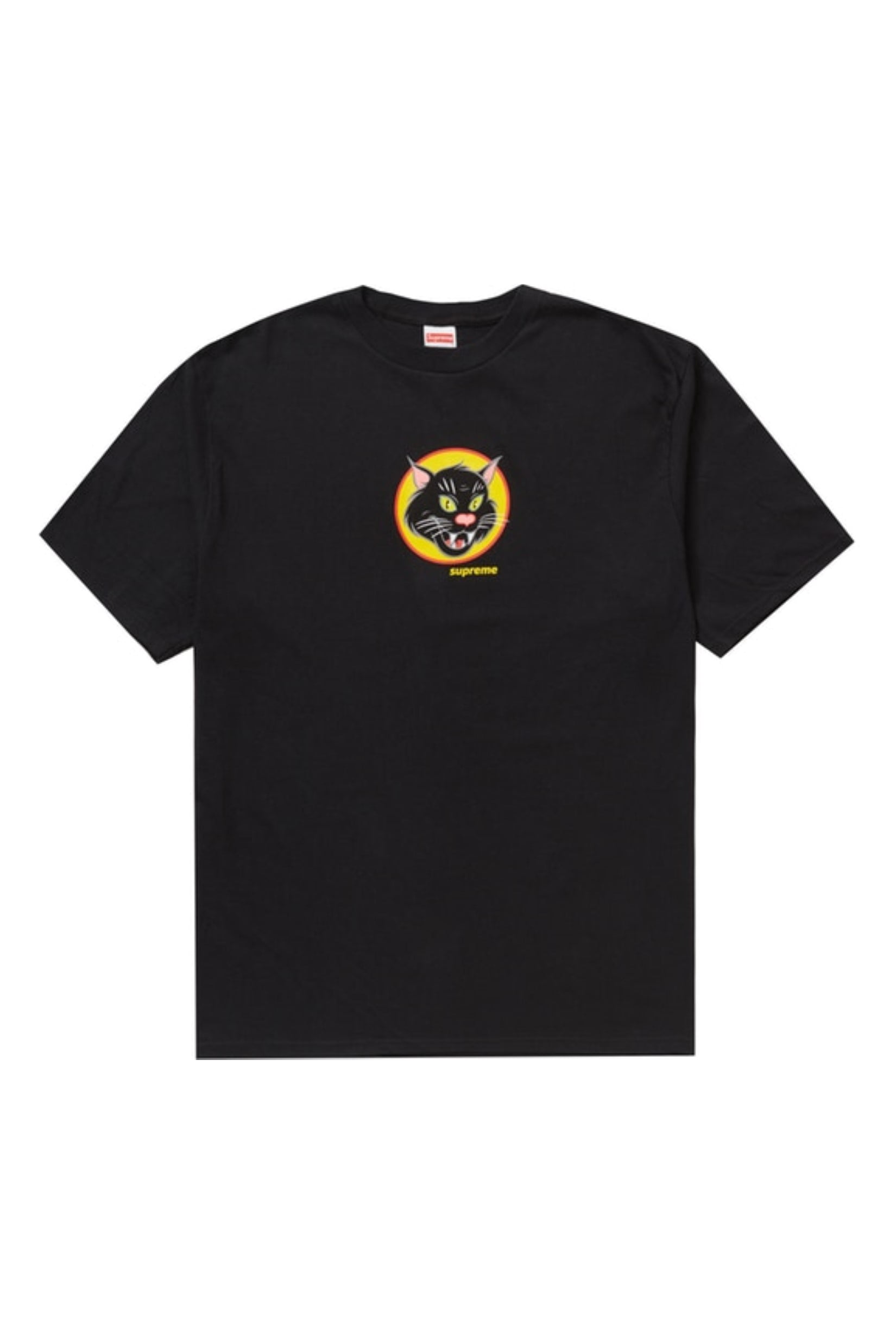 supreme black cat shirt