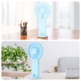 thumbnail image 6 of Mini Portable Fan, Blue Desktop Quiet Fan, USB Rechargeable,3 Speed Adjustable,Suitable for Student Dormitory Office, 6 of 9