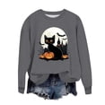 thumbnail image 2 of Heisall Womens Sweatshirts Long Sleeve Round Neck Loose Casual Halloween Print No Hood Autumn Winter 2025 New Arrival Fashion Sweatshirts, 2 of 6