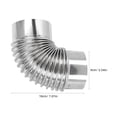 thumbnail image 2 of FUTUREORYY Tuyaux de Cheminée pour Raccords de Tuyaux Coude en Acier Inoxydable 90 Degrés Argent Lot de 1, 2 of 6