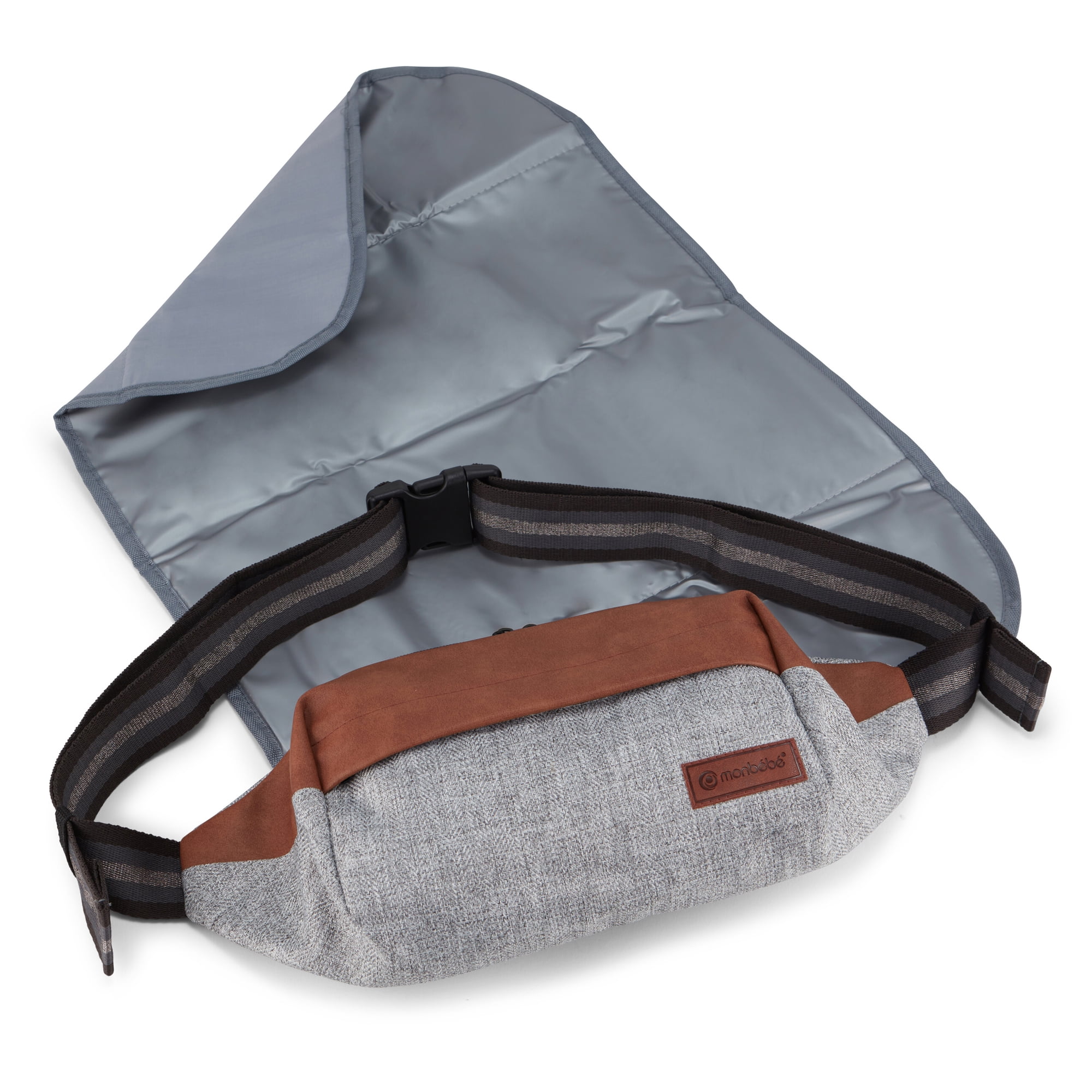 Monbebe 3 in 1 Everyday Belt Bag with Baby Changing Pad, Soho, Infant or Toddler