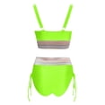 thumbnail image 5 of WILLBEST Trajes de Baño Mujer Completo Conjuntos de Bikini de Cintura Alta Para Mujer Trajes de Baño de Dos Piezas Con Cordón y Bloques de Color, 5 of 5