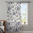 thumbnail image 4 of Vintage Spring Floral Sheer Curtains 54 Inches Long, Retro Farmhouse Summer Botanical Light Filering Curtains, Breathable Simi Curtain Privacy Drapes for Kitchen Bathroom Small Window Treatment, 4 of 9