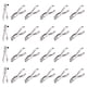 thumbnail image 1 of Uxcell Perforadora de Agujero de 1/8", Paquete de 24 Perforadora de Papel de Mano de Metal para Etiquetas, Manualidades, Álbum de Recortes, Ticket, Plateado, 1 of 7