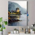 thumbnail image 4 of Eilean Donan Castle Watercolor Canvas Print, Wall Decor for Living Room Bedroom Office Hotel Restaurant Entryway, 4 of 8