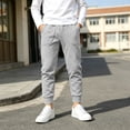 thumbnail image 2 of hotojiny Boys Sweatpants Lightweight Athletic Joggers Soft Slim Fit Comfy Running Sweat Pants with Pockets(Gray,5-6 Years), 2 of 8